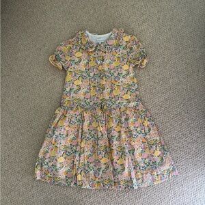 Amaia London Kids Floral Dress - Pink and Yellow 6T